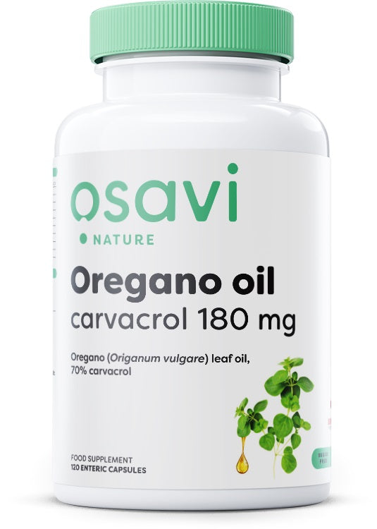 Osavi: Oregano Oil Carvacrol, 180mg - 120 enteric caps