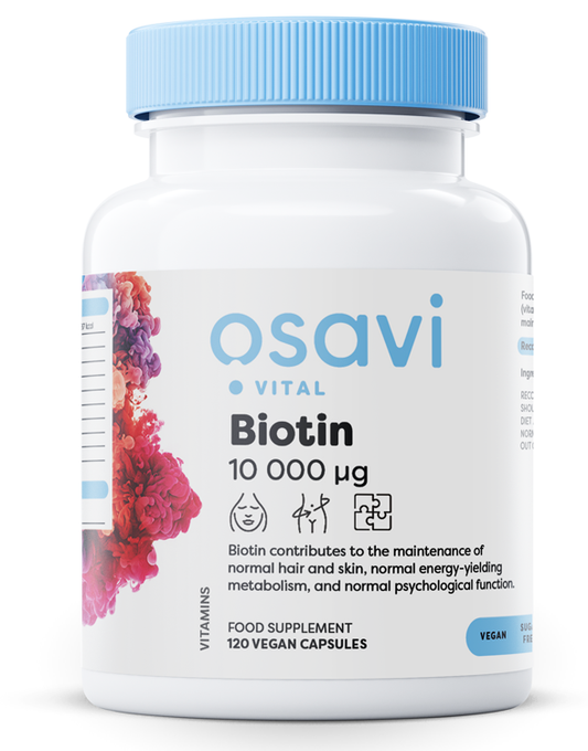 Osavi: Biotin, 10mg Extra Strength - 120 vegan caps