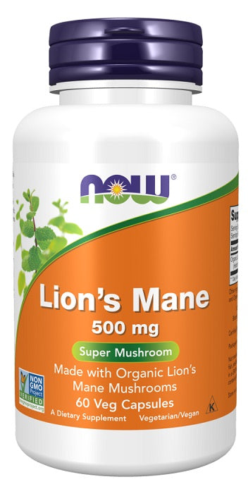 NOW Foods: Lion's Mane, 500mg - 60 vcaps