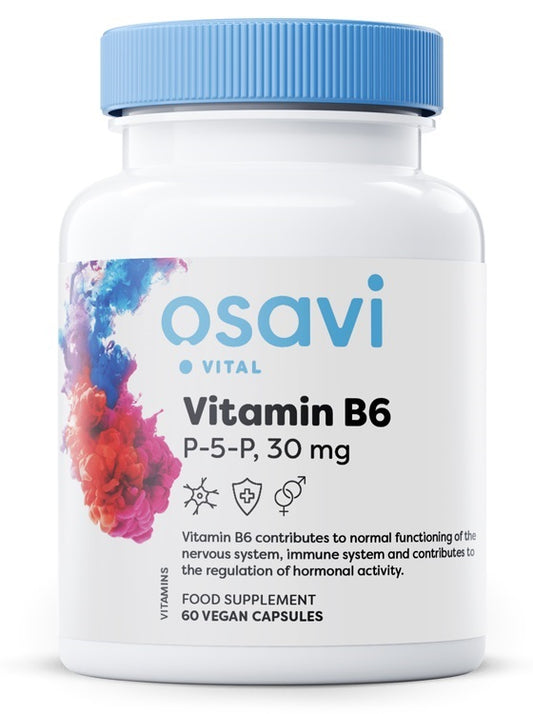 Osavi: Vitamin B6 - P-5-P, 30mg - 60 vegan caps