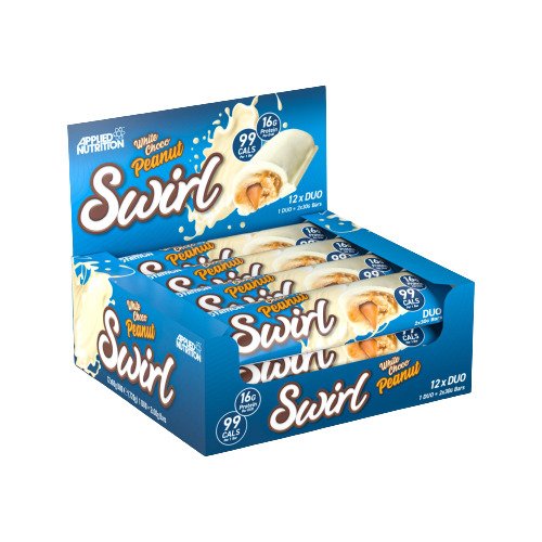 Applied Nutrition: Swirl Duo Bar, White Choco Peanut - 12 x 60g