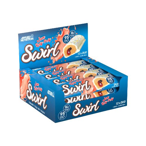 Applied Nutrition: Swirl Duo Bar, Jam Roly-Poly - 12 x 60g