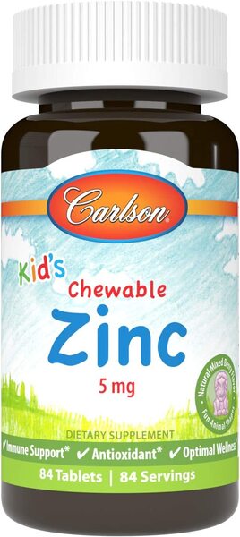 Carlson Labs: Kid's Chewable Zinc, Natural Mixed Berry - 84 tablets