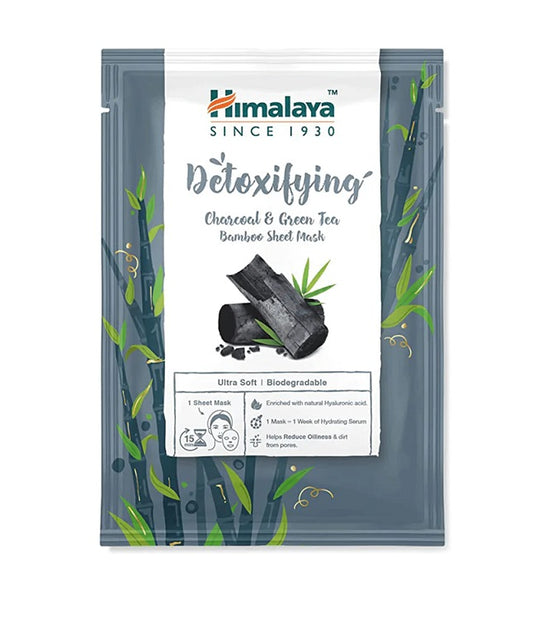 Himalaya: Detoxifying Charcoal & Green Tea Bamboo Sheet Mask - 30 ml.