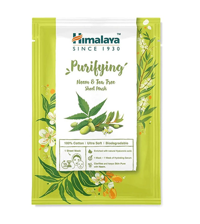 Himalaya: Purifying Neem & Tea Tree Sheet Mask - 30 ml.