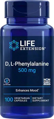 Life Extension: D L-Phenylalanine, 500mg - 100 vcaps