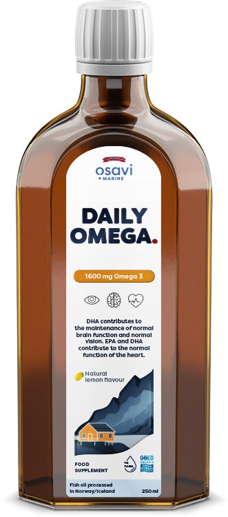 Osavi: Daily Omega, 1600mg Omega 3 (Natural Lemon) - 250 ml.