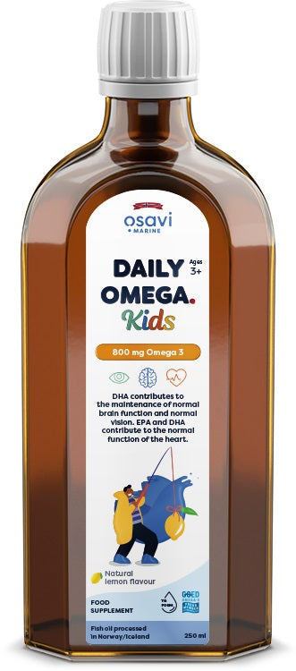 Osavi: Daily Omega Kids, 800mg Omega 3 (Natural Lemon) - 250 ml.