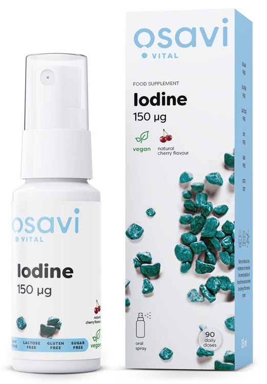 Osavi: Iodine Oral Spray, 150mcg (Cherry) - 26 ml.