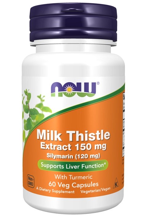 NOW Foods: Milk Thistle Extract with Turmeric, 150mg - 60 vcaps