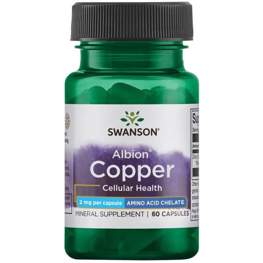 Swanson: Albion Copper, 2mg - 60 caps