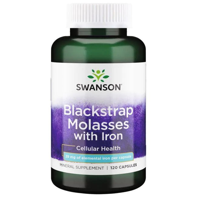 Swanson: Blackstrap Molasses with Iron, 29mg - 120 caps