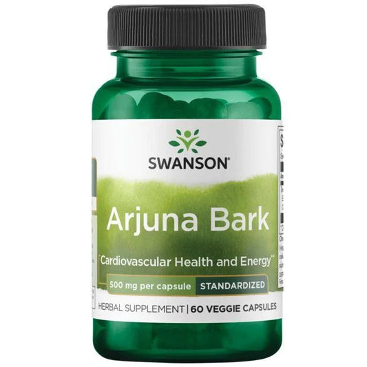 Swanson: Arjuna Bark, 500mg - 60 vcaps