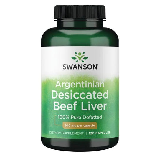 Swanson: Argentinian Desiccated Beef Liver, 500mg - 120 caps