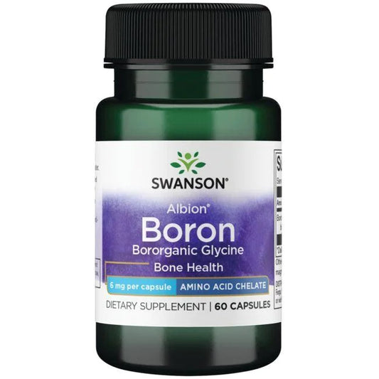 Swanson: Albion Boron Bororganic Glycine, 6mg - 60 caps