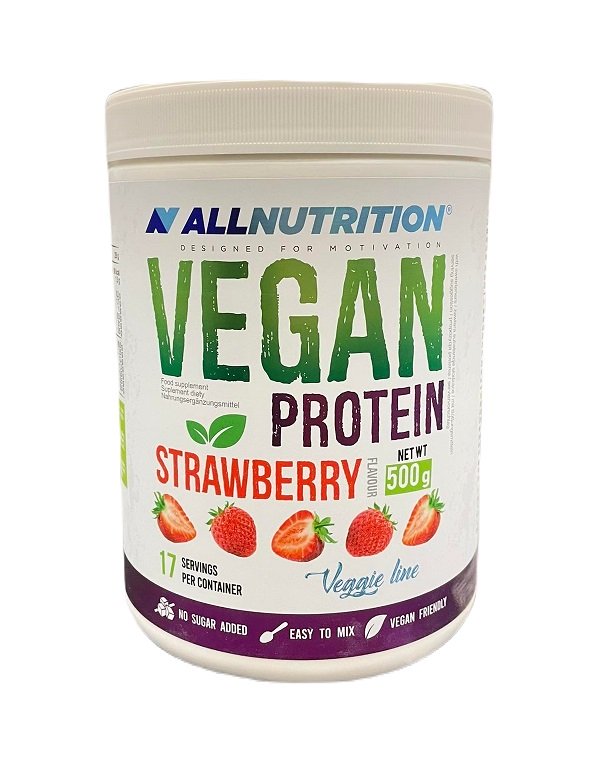 Allnutrition: Vegan Protein, Strawberry - 500g