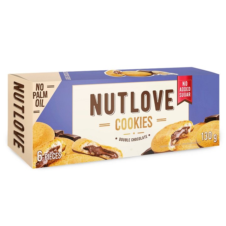 Allnutrition: Nutlove Cookies, Double Chocolate - 6 cookies