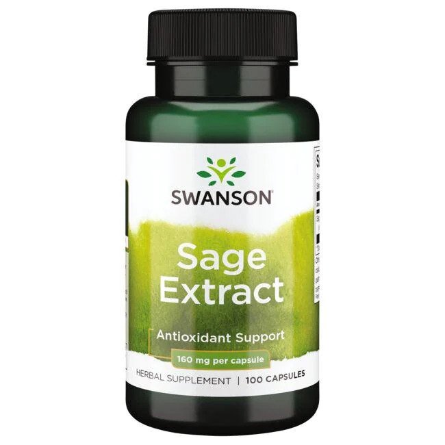 Swanson: Sage Extract, 160mg - 100 caps