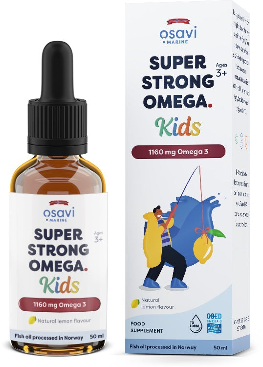 Osavi: Super Strong Omega Kids, 1160mg Omega 3 (Lemon) - 50 ml.