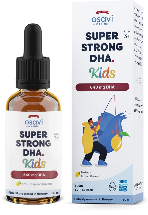 Osavi: Super Strong DHA Kids, 640mg DHA (Lemon) - 50 ml.