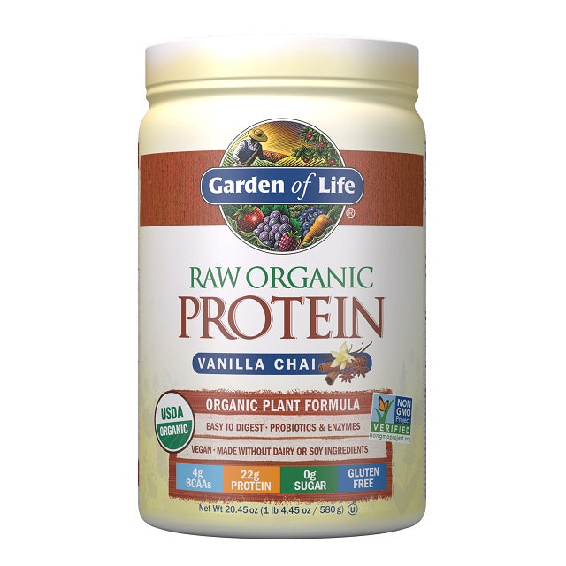 Garden of Life: Raw Organic Protein, Vanilla Chai - 580g