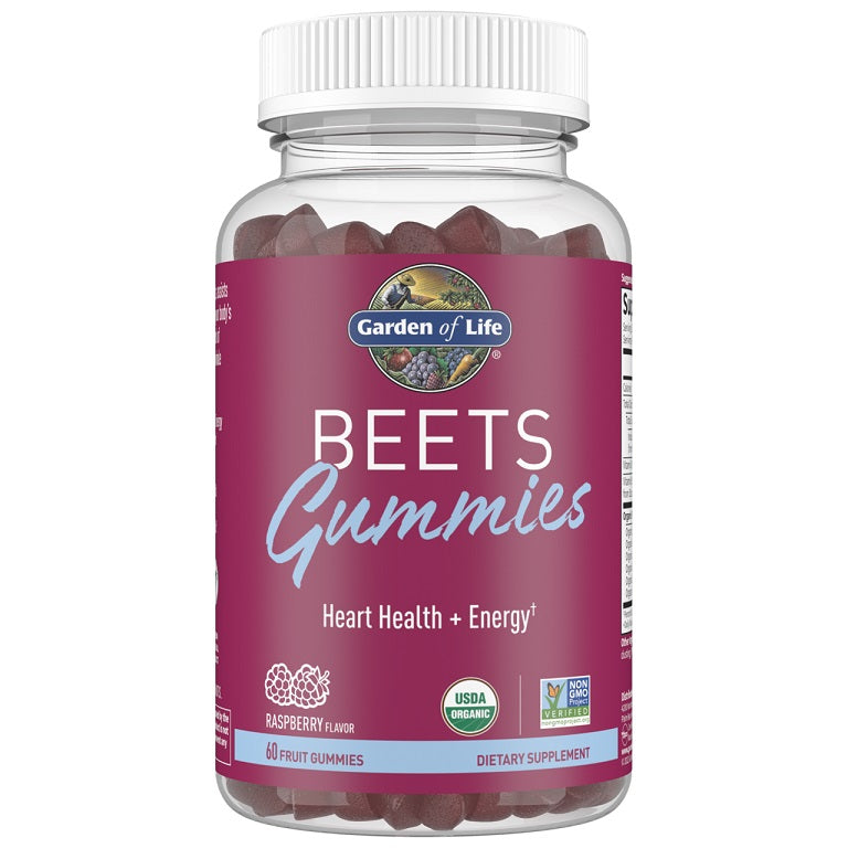 Garden of Life: Beets Gummies, Raspberry - 60 gummies