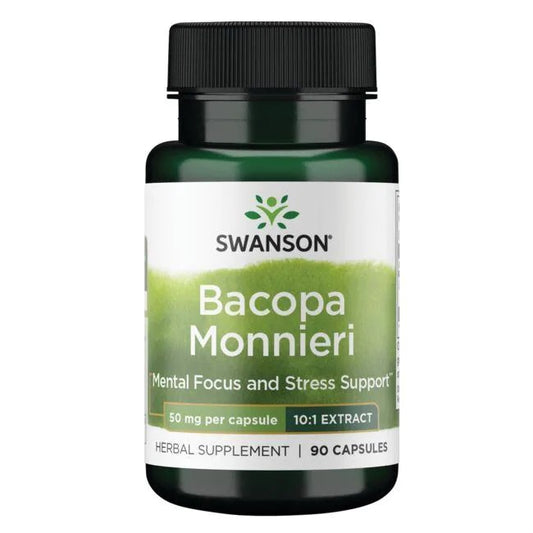 Swanson: Bacopa Monnieri 10:1 Extract, 50mg - 90 caps