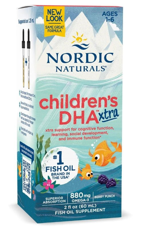 Nordic Naturals: Children's DHA Xtra, 880mg Berry Punch - 60 ml.