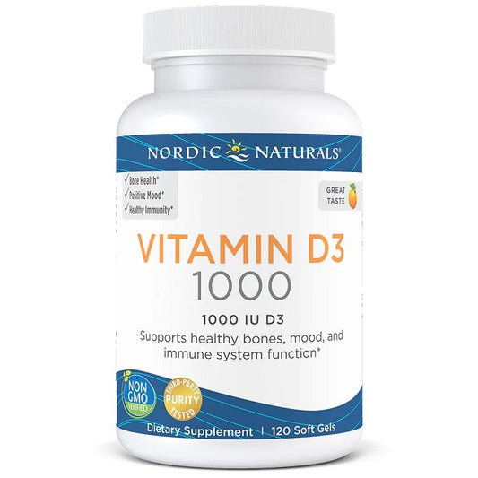 Nordic Naturals: Vitamin D3, 1000 IU Orange - 120 softgels