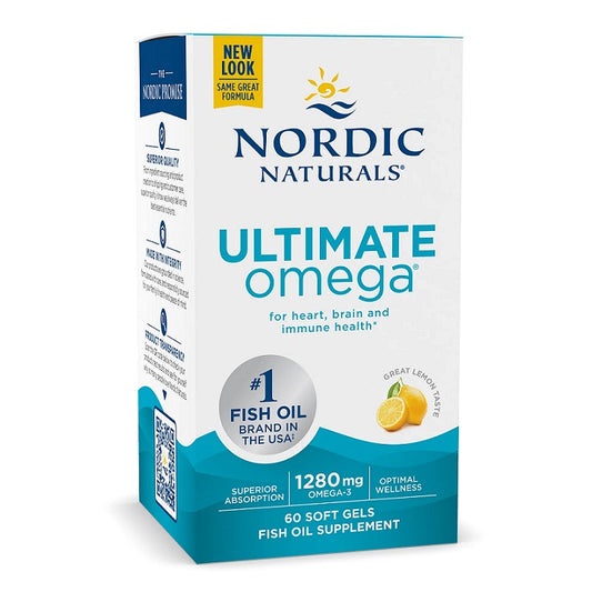 Nordic Naturals: Ultimate Omega, 1280mg Lemon (EAN 768990017902) - 60 softgels