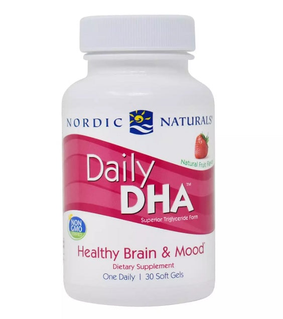 Nordic Naturals: Daily DHA, Strawberry - 30 softgels