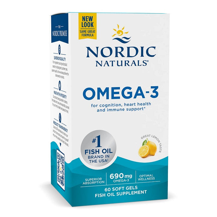 Nordic Naturals: Omega-3, 690mg Lemon - 60 softgels