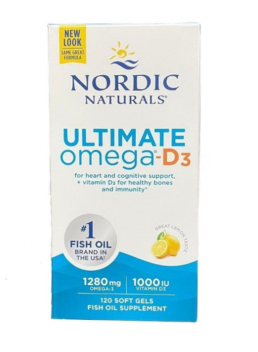 Nordic Naturals: Ultimate Omega-D3, 1280mg Lemon - 120 softgels