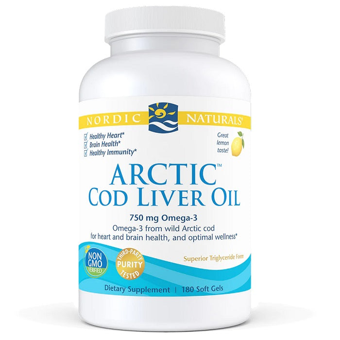 Nordic Naturals: Arctic Cod Liver Oil, 750mg Lemon - 180 softgels