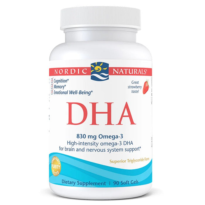 Nordic Naturals: DHA, 830mg Strawberry - 90 softgels