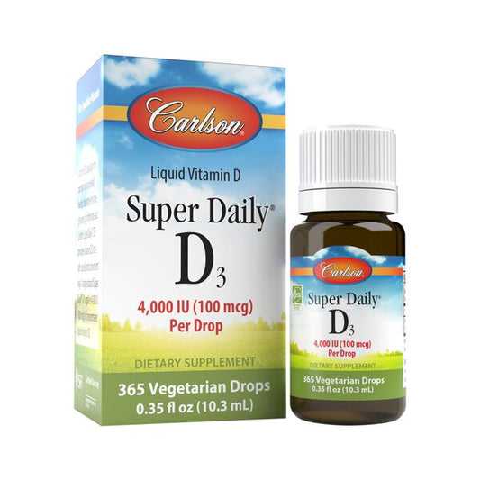 Carlson Labs: Super Daily D3, 4000 IU - 10 ml.