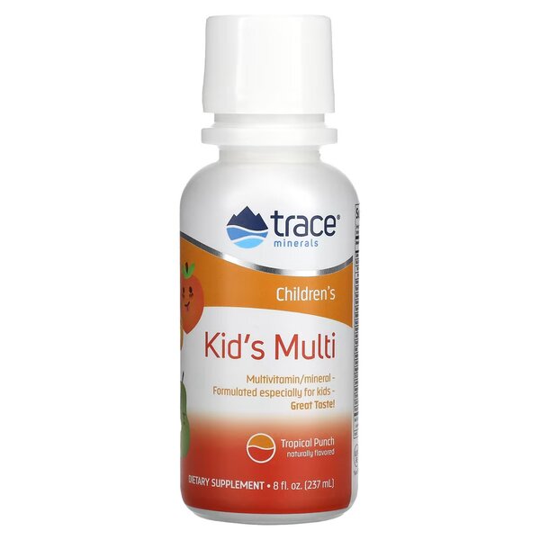 Trace Minerals: Children's - Kid's Multi, Tropical Punch - 237 ml.