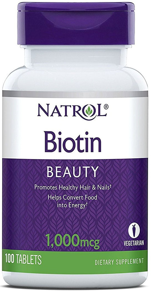 Natrol: Biotin, 1000mcg - 100 tabs