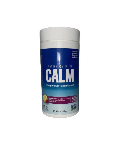 Natural Vitality: Calm Magnesium Powder, Raspberry Lemon - 113g