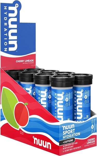 Nuun: Sport Hydration + Caffeine, Cherry Limeade  - 8 x 10 count tubes