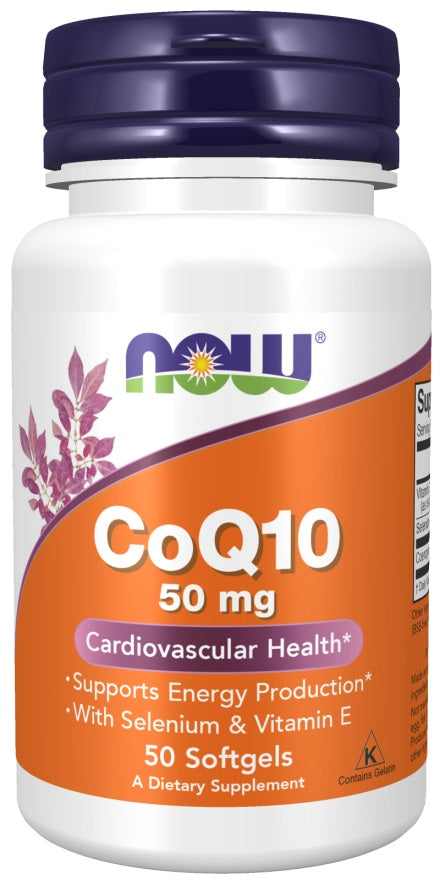 NOW Foods: CoQ10 with Selenium & Vitamin E, 50mg - 50 softgels