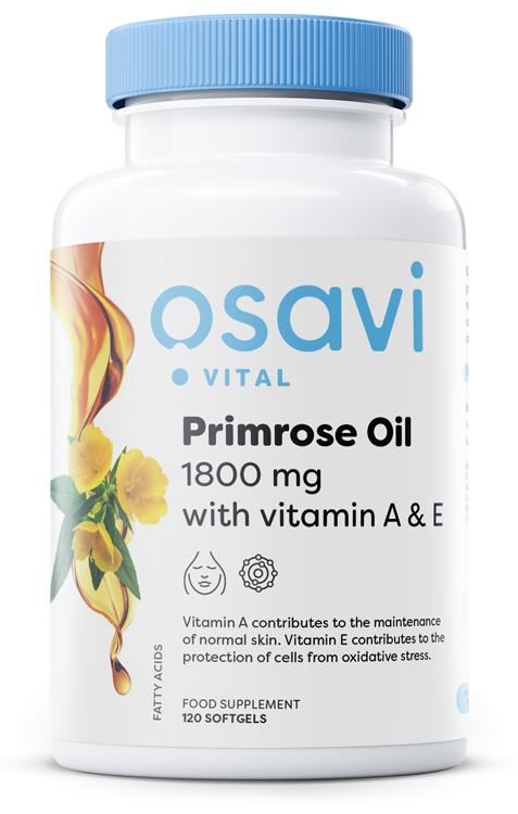 Osavi: Primrose Oil with Vitamin A & E, 1800mg - 120 softgels