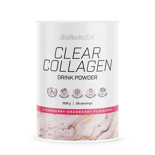 BioTechUSA: Clear Collagen, Strawberry-Cranberry - 308g