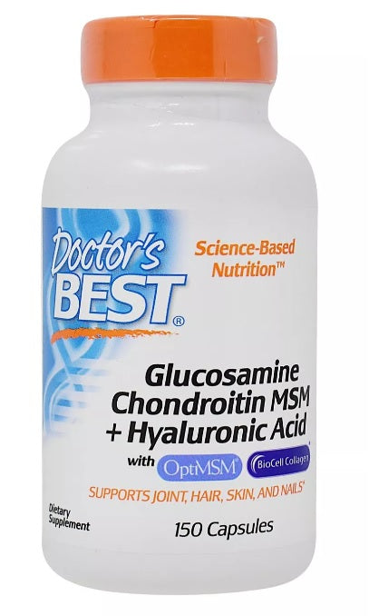 Doctor's Best: Glucosamine Chondroitin MSM + Hyaluronic Acid - 150 caps