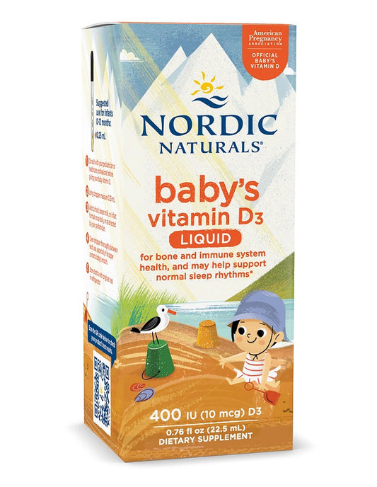 Nordic Naturals: Baby's Vitamin D3, 400 IU - 22.5 ml.