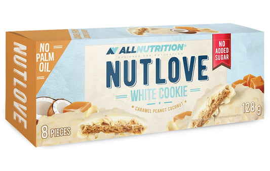 Allnutrition: Nutlove White Cookie, Caramel Peanut Coconut - 8 cookies