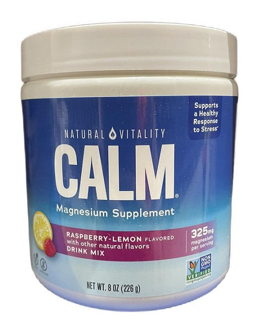 Natural Vitality: Natural Calm, Raspberry Lemon - 226g