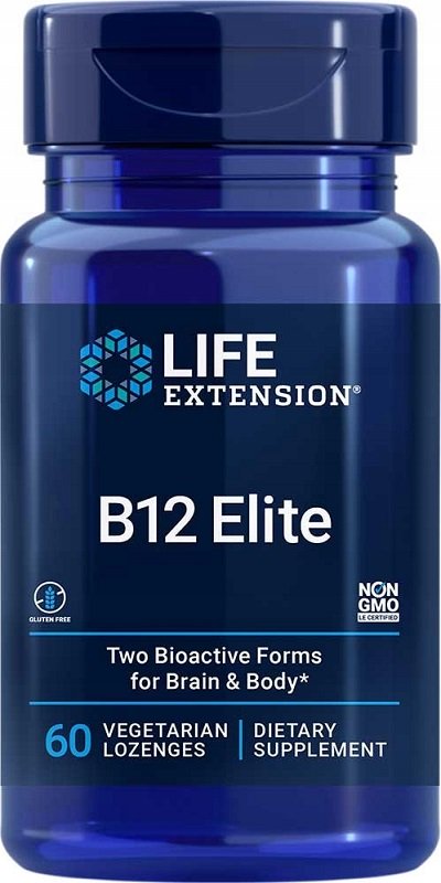 Life Extension: B12 Elite - 60 vegetarian lozenges