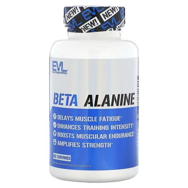 EVLution Nutrition: Beta-Alanine - 60 vcaps