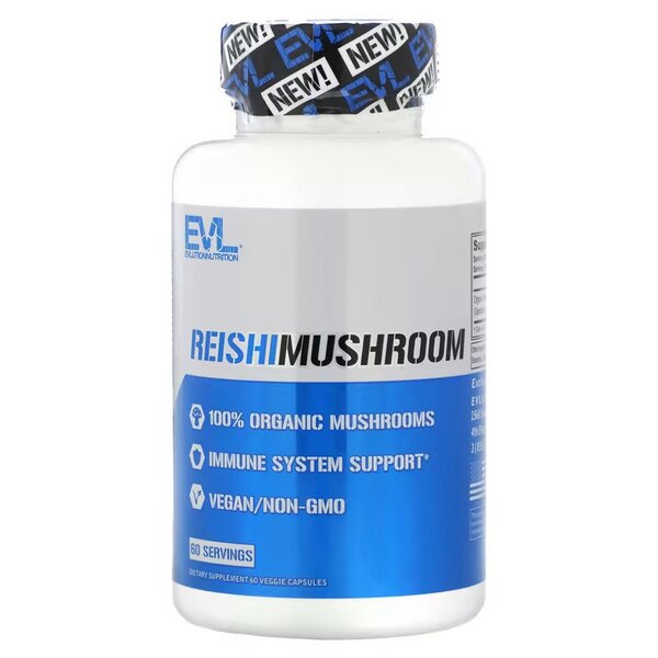 EVLution Nutrition: Reishi Mushroom - 60 vcaps